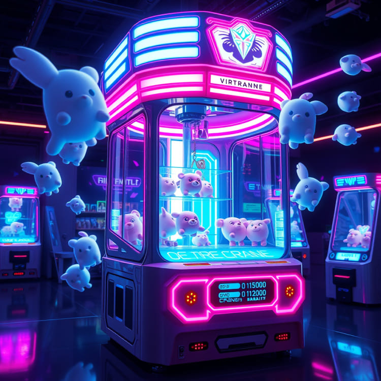 Virtual Crane Machine Gaming